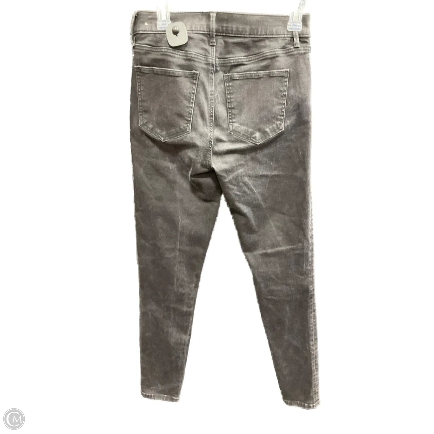 Jeans Skinny By Ann Taylor In Black Denim, Size: 4