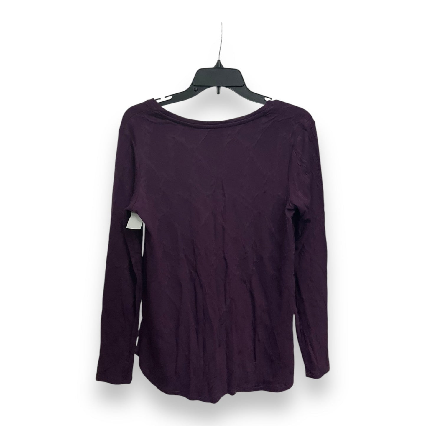 Top Long Sleeve Basic By Simply Vera In Purple, Size: M