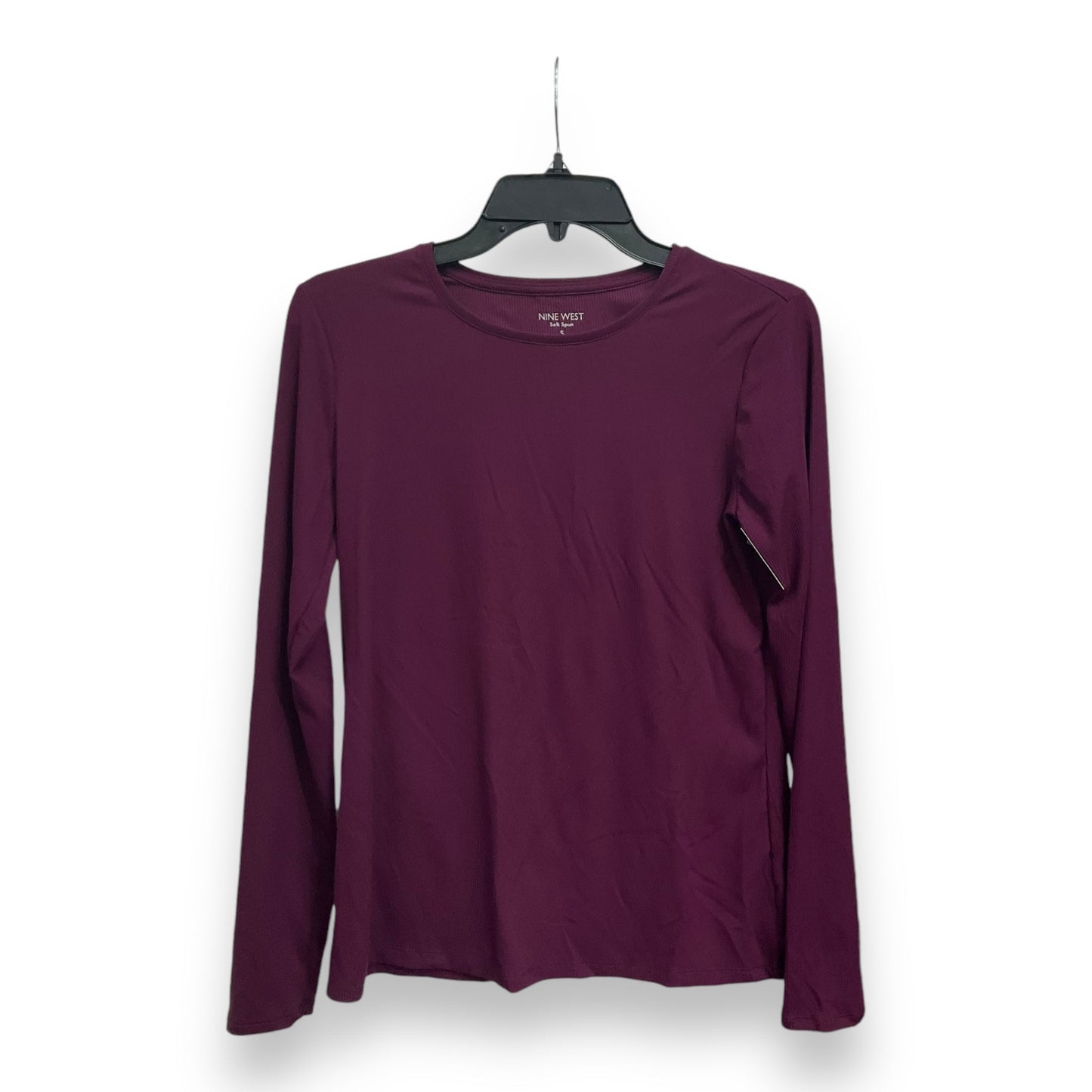 Top Long Sleeve Basic By Nine West Apparel In Purple, Size: S