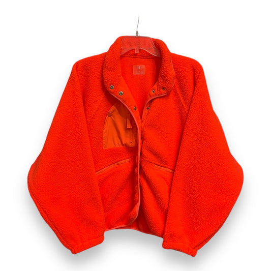 Jacket Faux Fur & Sherpa By Free People In Orange, Size: M