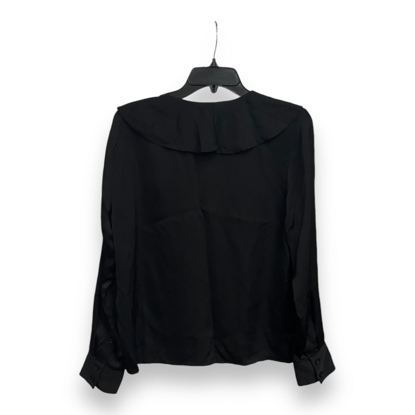 Blouse Long Sleeve By J. Crew In Black, Size: S