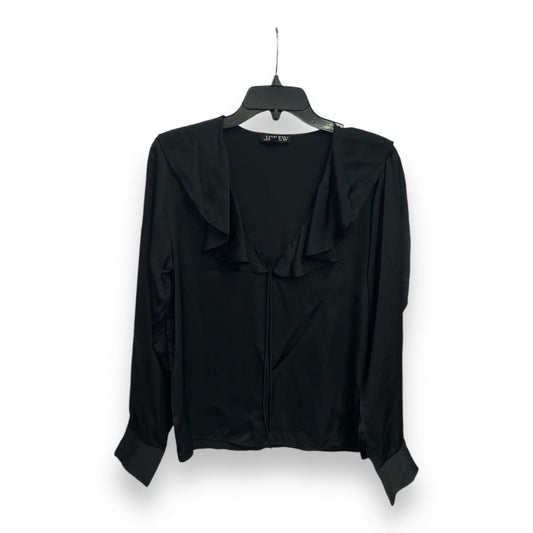 Blouse Long Sleeve By J. Crew In Black, Size: S