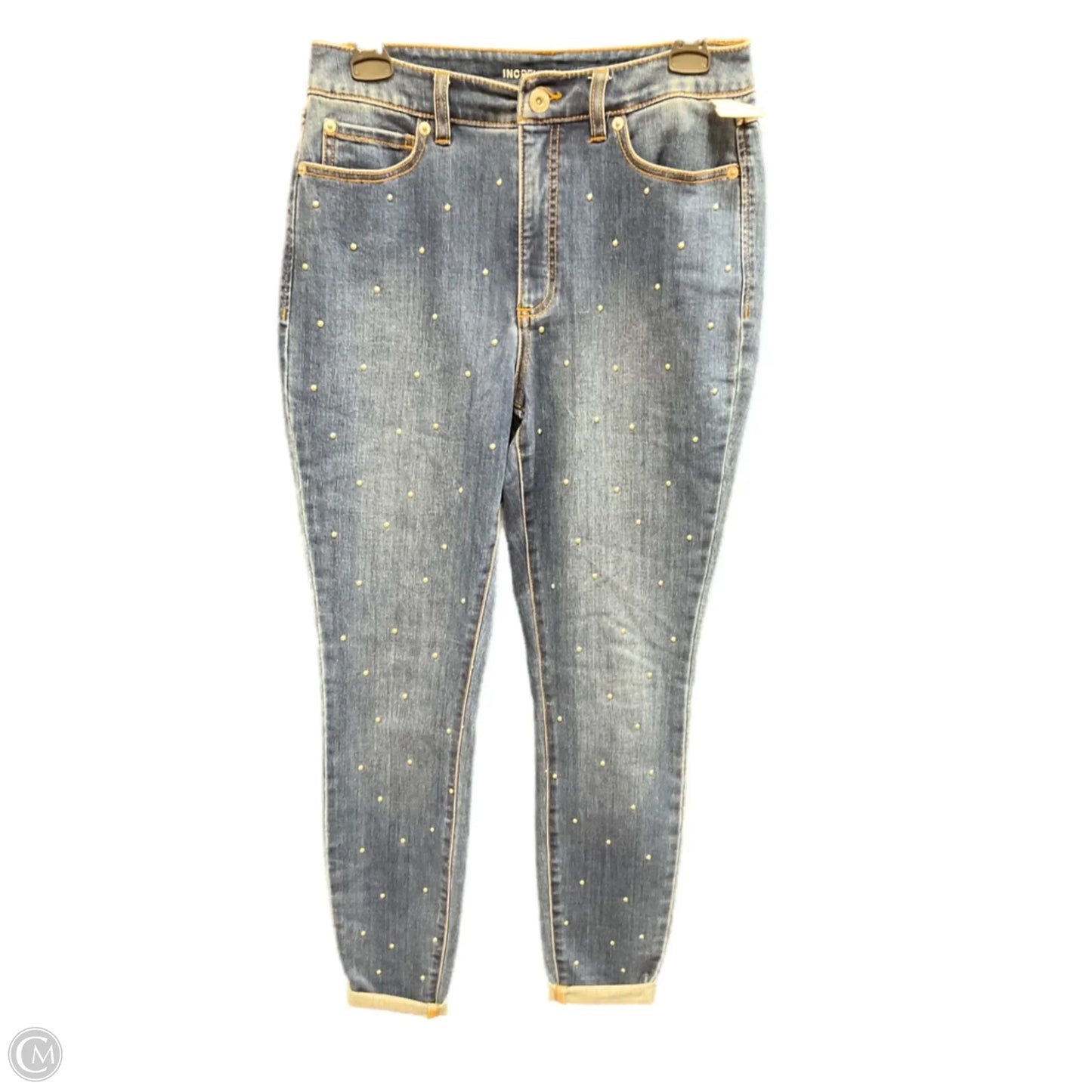 Jeans Skinny By Inc In Blue Denim, Size: 6