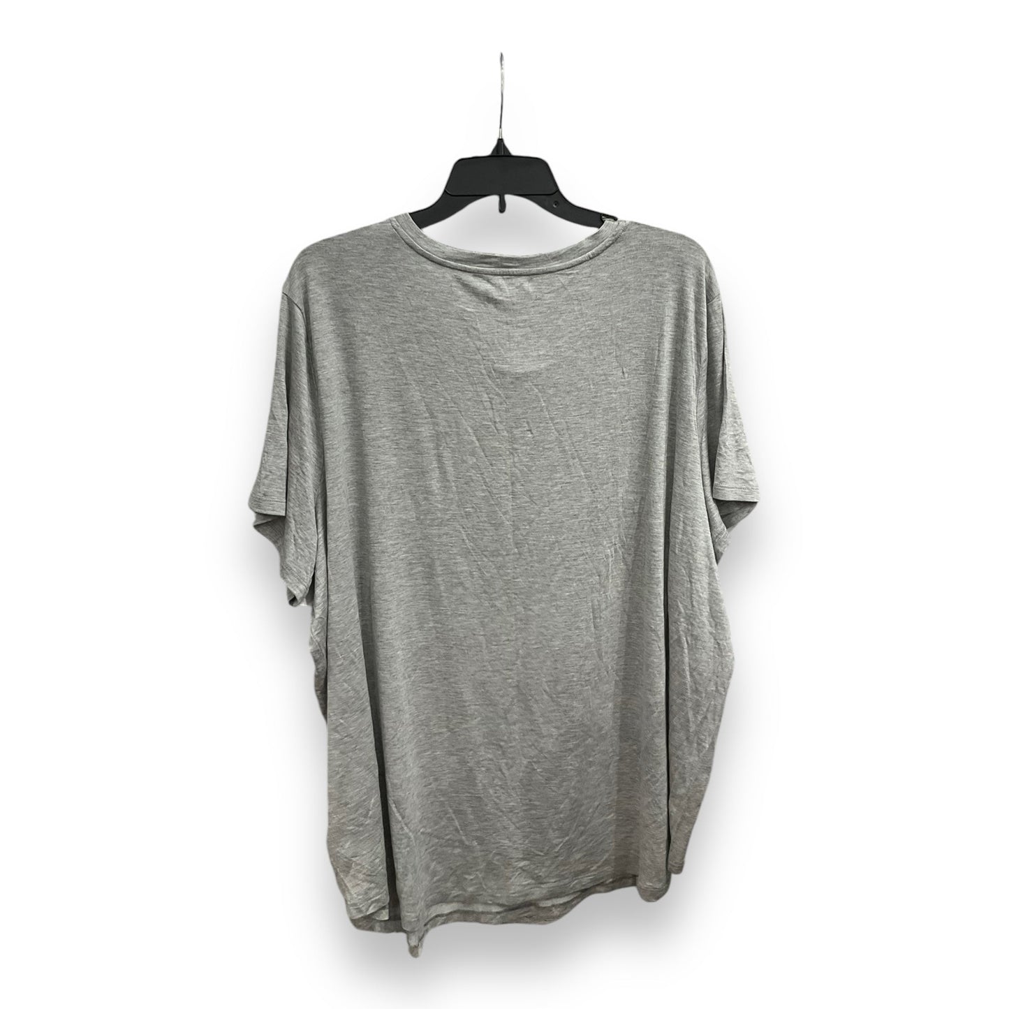 Top Short Sleeve Basic By Maurices In Grey, Size: 3x