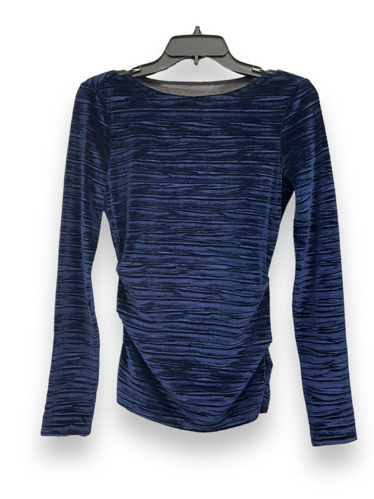 Blue Top Long Sleeve Nicole Miller, Size S