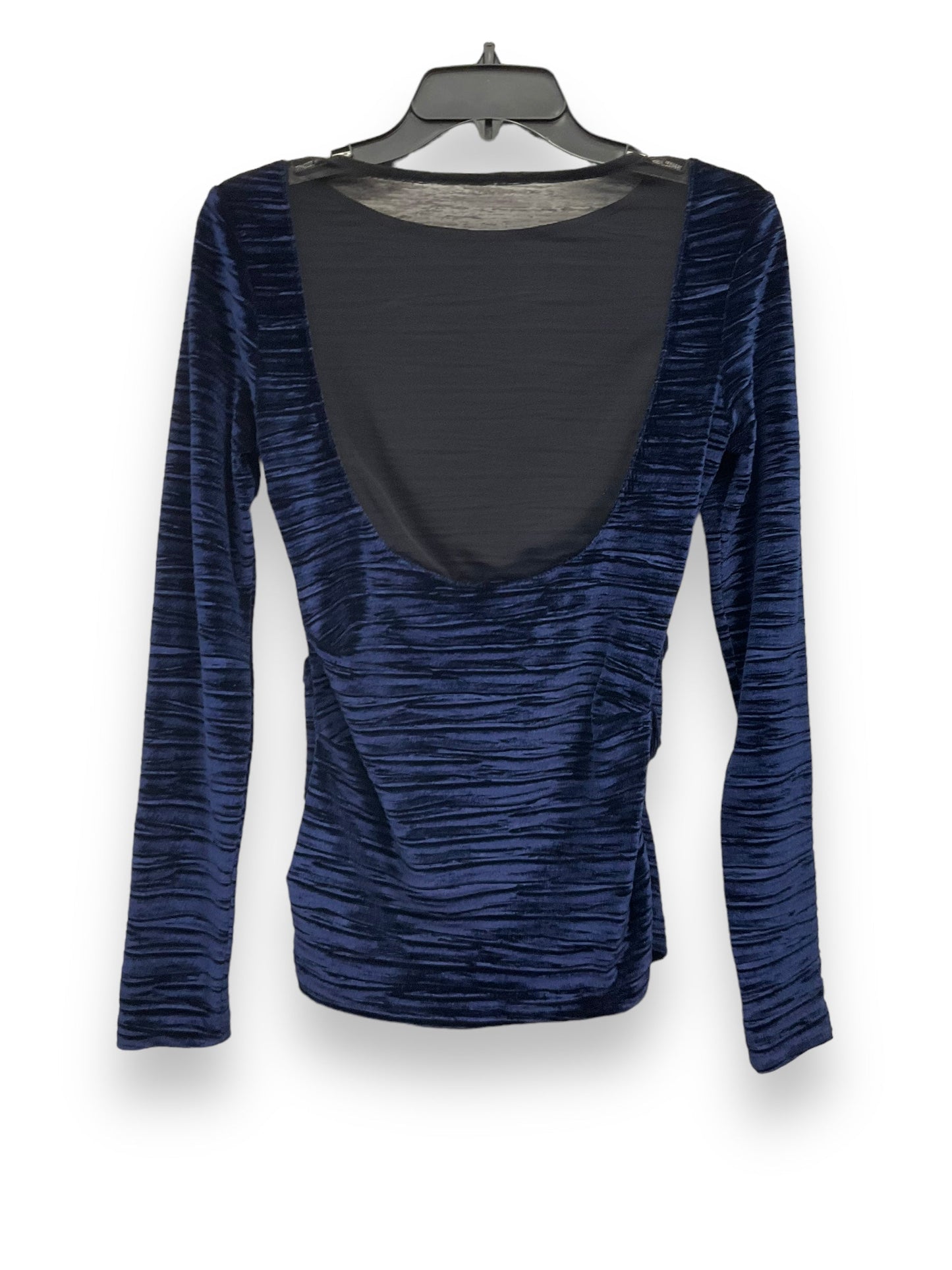 Blue Top Long Sleeve Nicole Miller, Size S