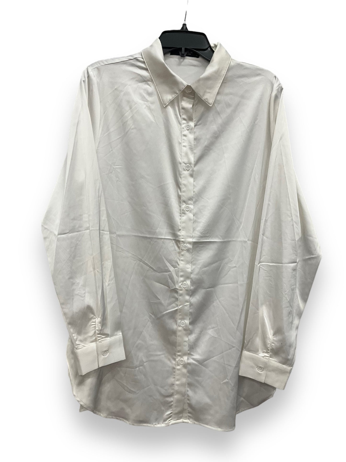 White Blouse Long Sleeve Akira, Size L