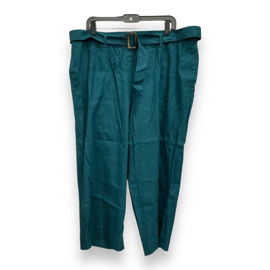 Teal Pants Linen J. Jill, Size 2x