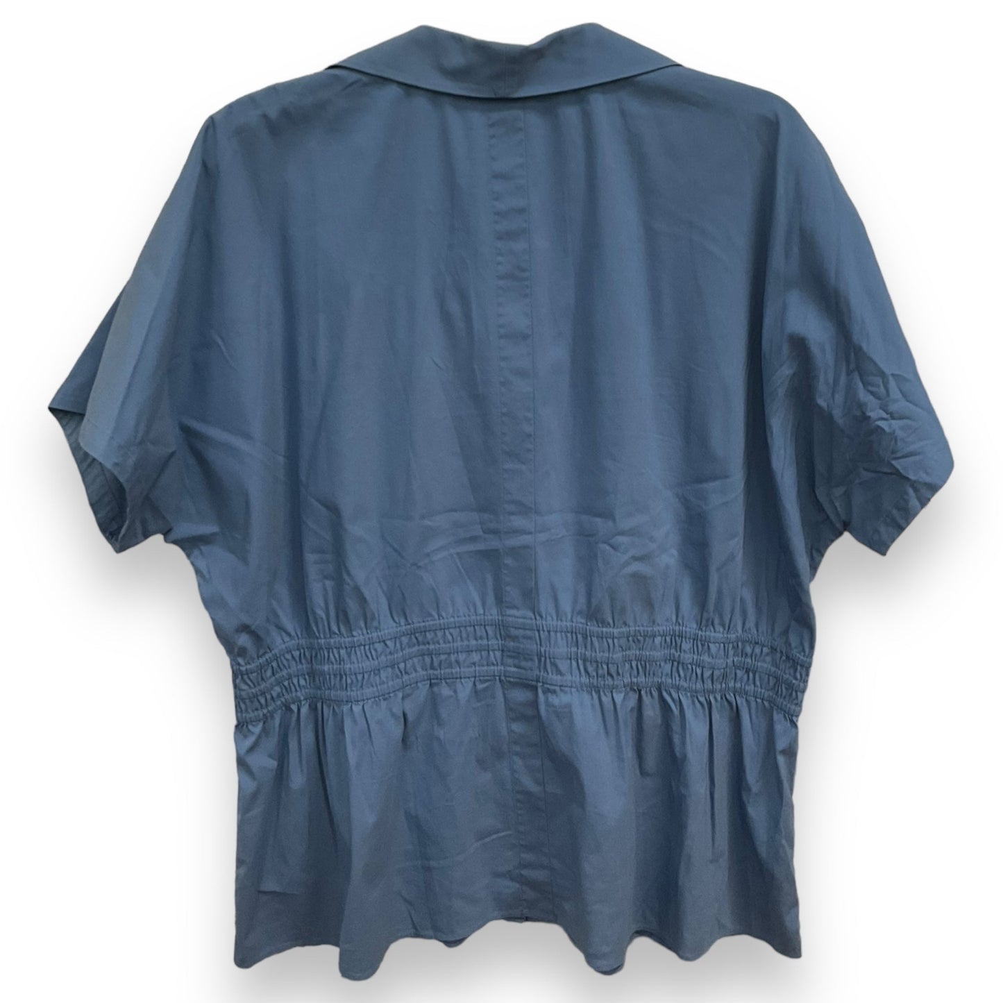 Top Short Sleeve By Lafayette 148 In Blue, Size: Xl