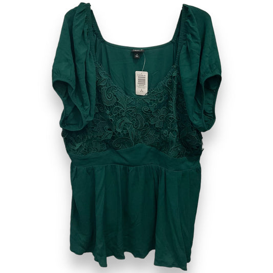 Top Short Sleeve By Torrid In Green, Size: 2x