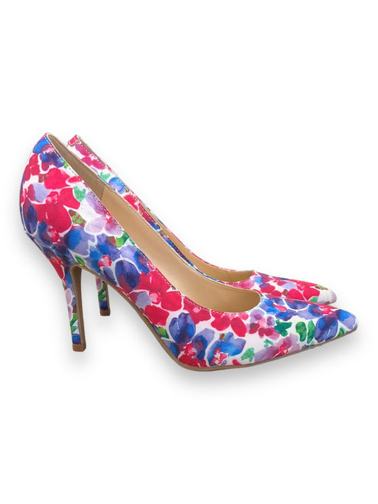 Shoes Heels Stiletto By Nine West In Floral Print, Size: 7