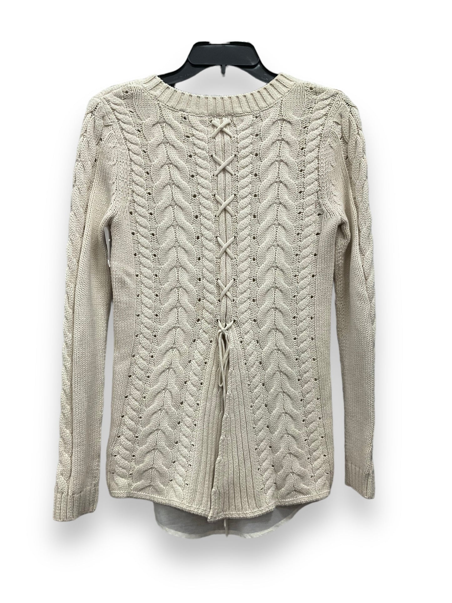 Sweater By Cabi In Cream, Size: Xs