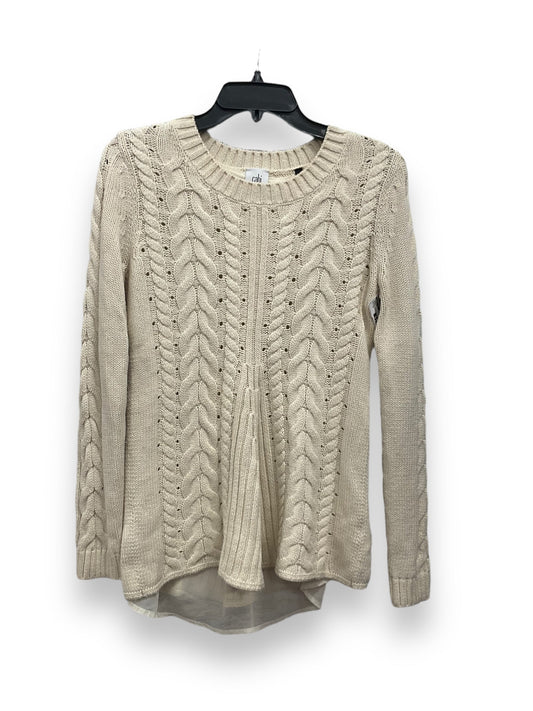 Sweater By Cabi In Cream, Size: Xs