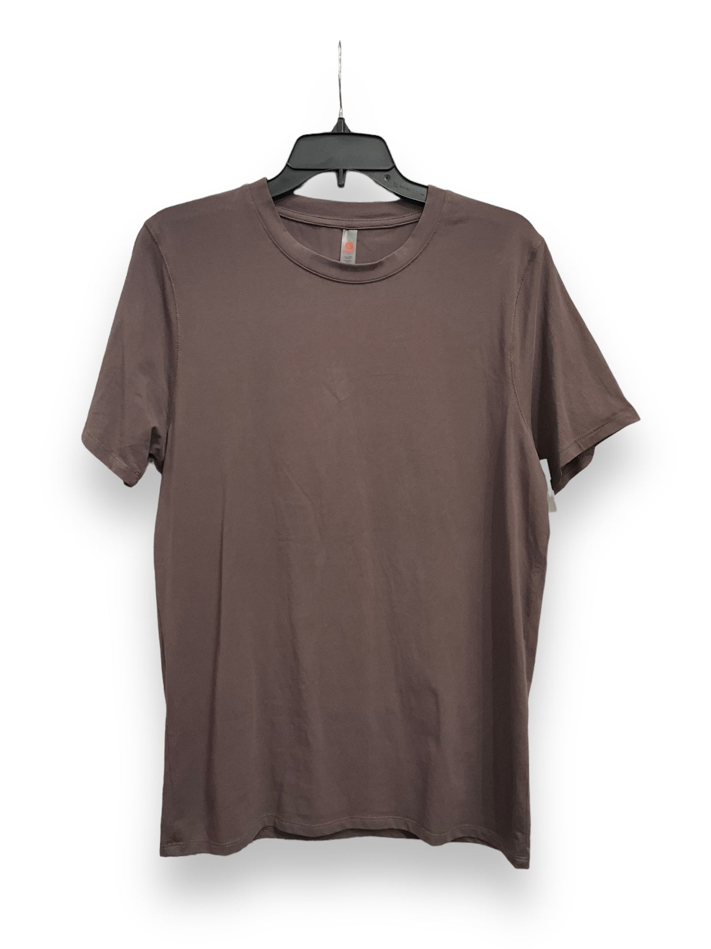 Top Short Sleeve Basic By Mono B In Taupe, Size: M