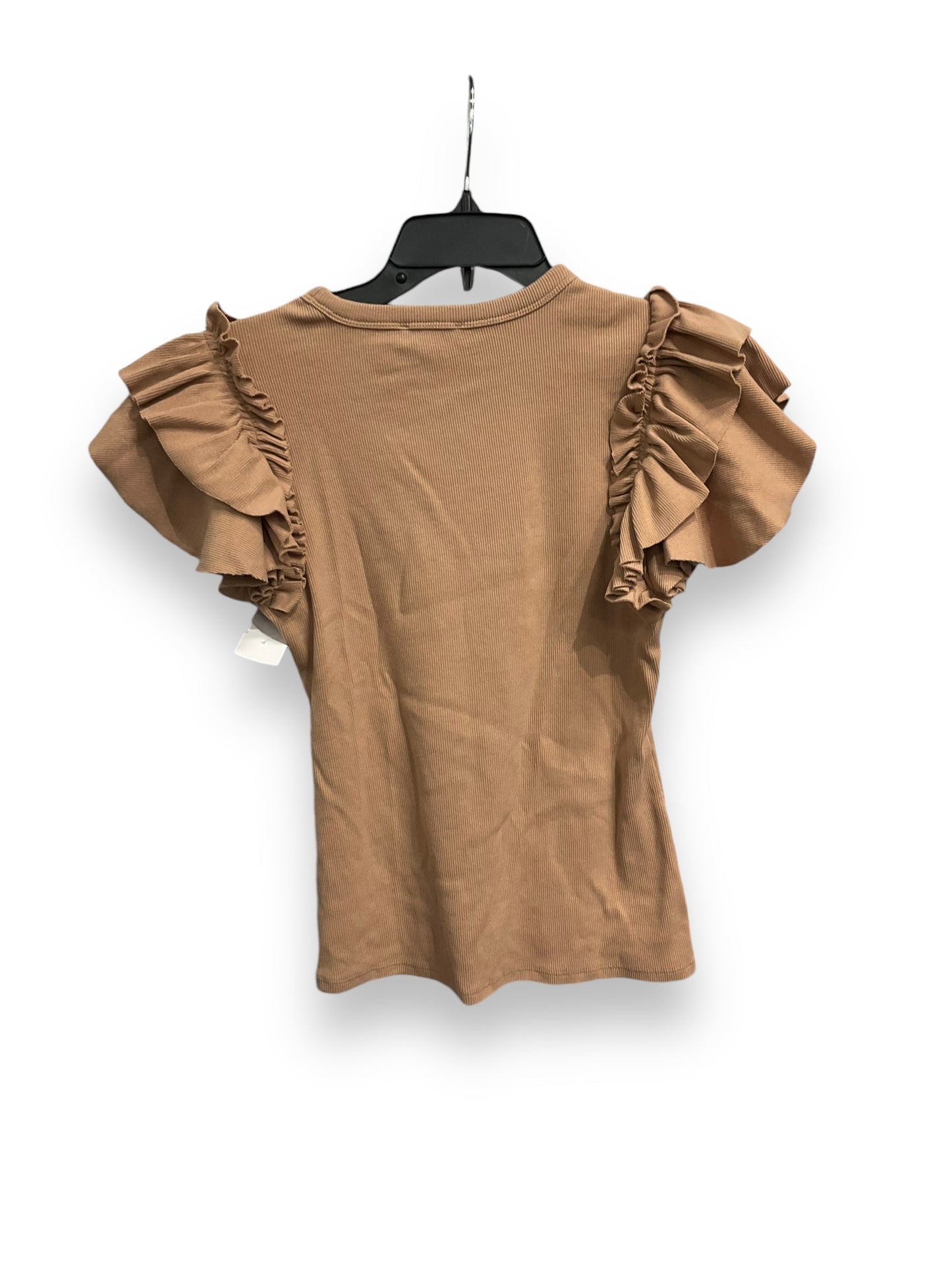 Top Short Sleeve By Express In Brown, Size: S