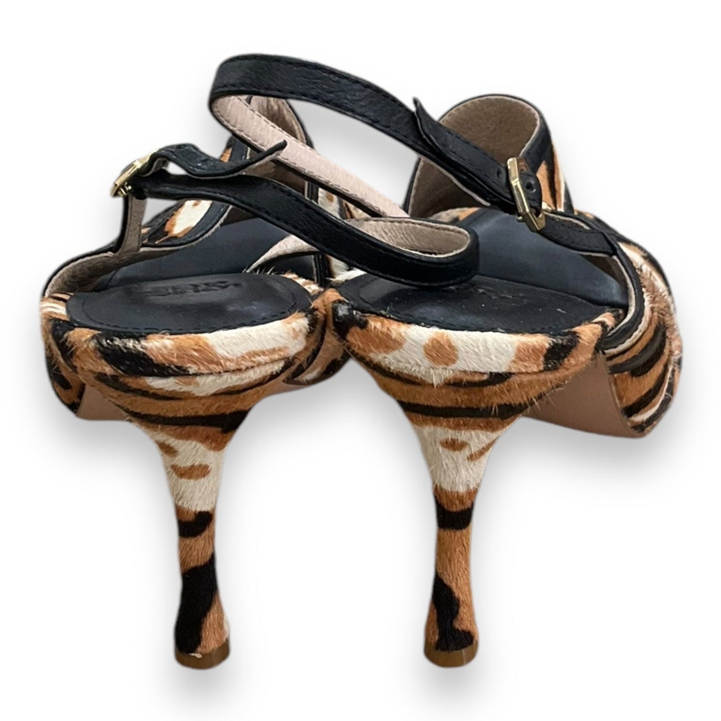 Sandals Heels Stiletto By Louise Et Cie In Animal Print, Size: 10