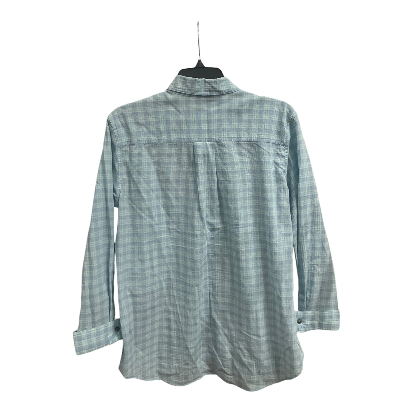 Top Long Sleeve By Eddie Bauer In Blue, Size: L