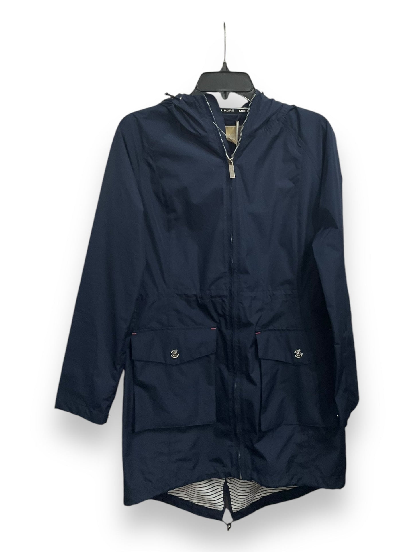 Jacket Windbreaker By Michael By Michael Kors In Blue, Size: Xs