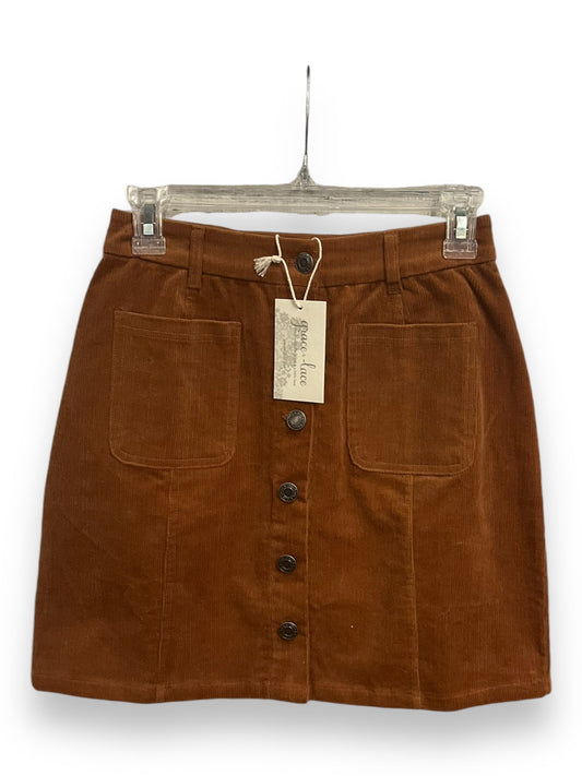 Skirt Mini & Short By Clothes Mentor In Brown, Size: Xs