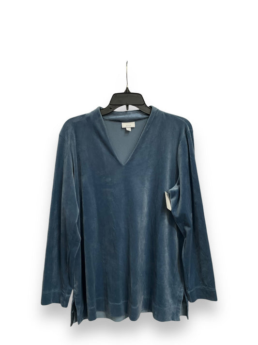 Top Long Sleeve By Pure Jill In Blue, Size: L