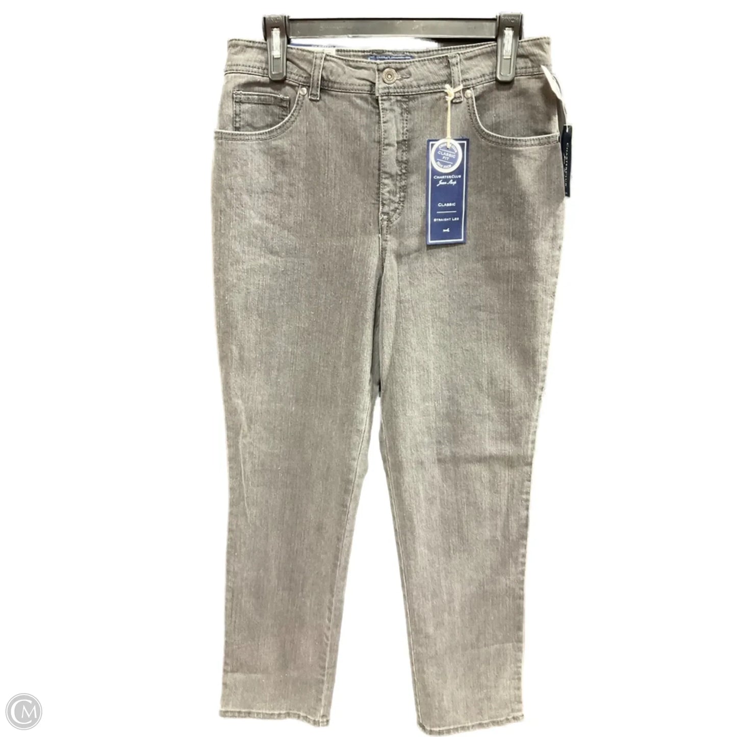 Jeans Straight By Charter Club In Grey, Size: 8