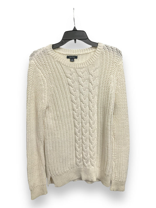 Sweater By Nautica In Cream, Size: M