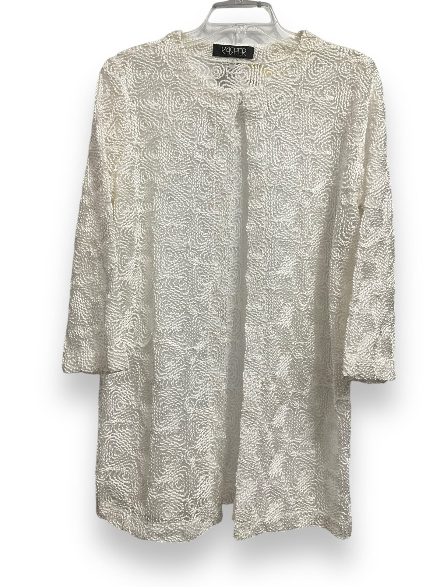 Cardigan By Kasper In White, Size: M