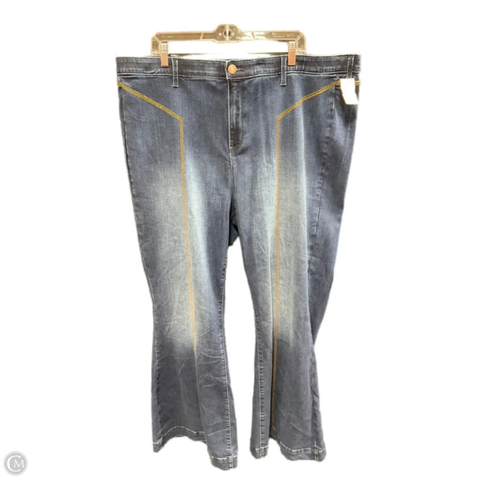 Jeans Flared By Torrid In Blue Denim, Size: 24