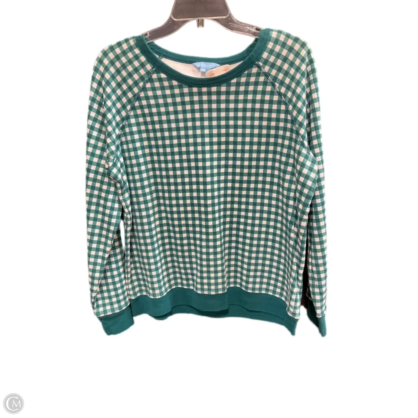 Top Long Sleeve By Draper James In Plaid Pattern, Size: L