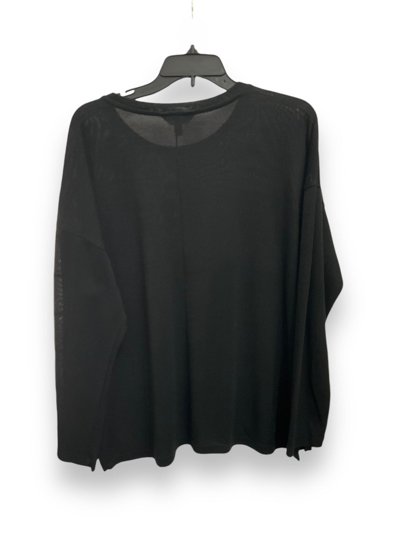 Sweater Short Sleeve By Sonoma In Black, Size: 3x