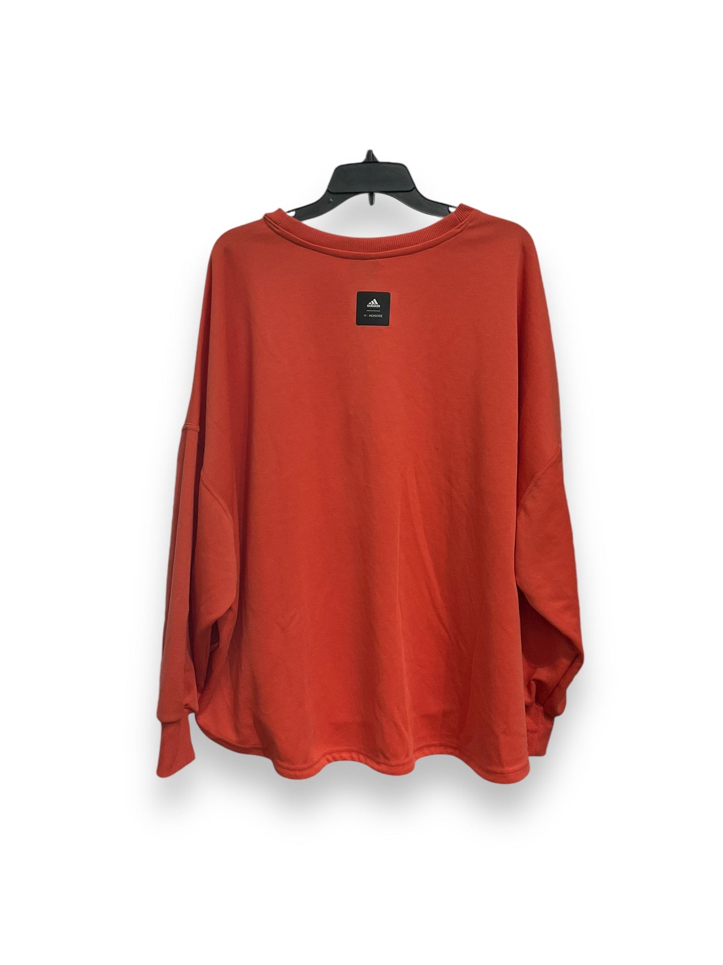 Sweatshirt Crewneck By Adidas In Orange, Size: 3x