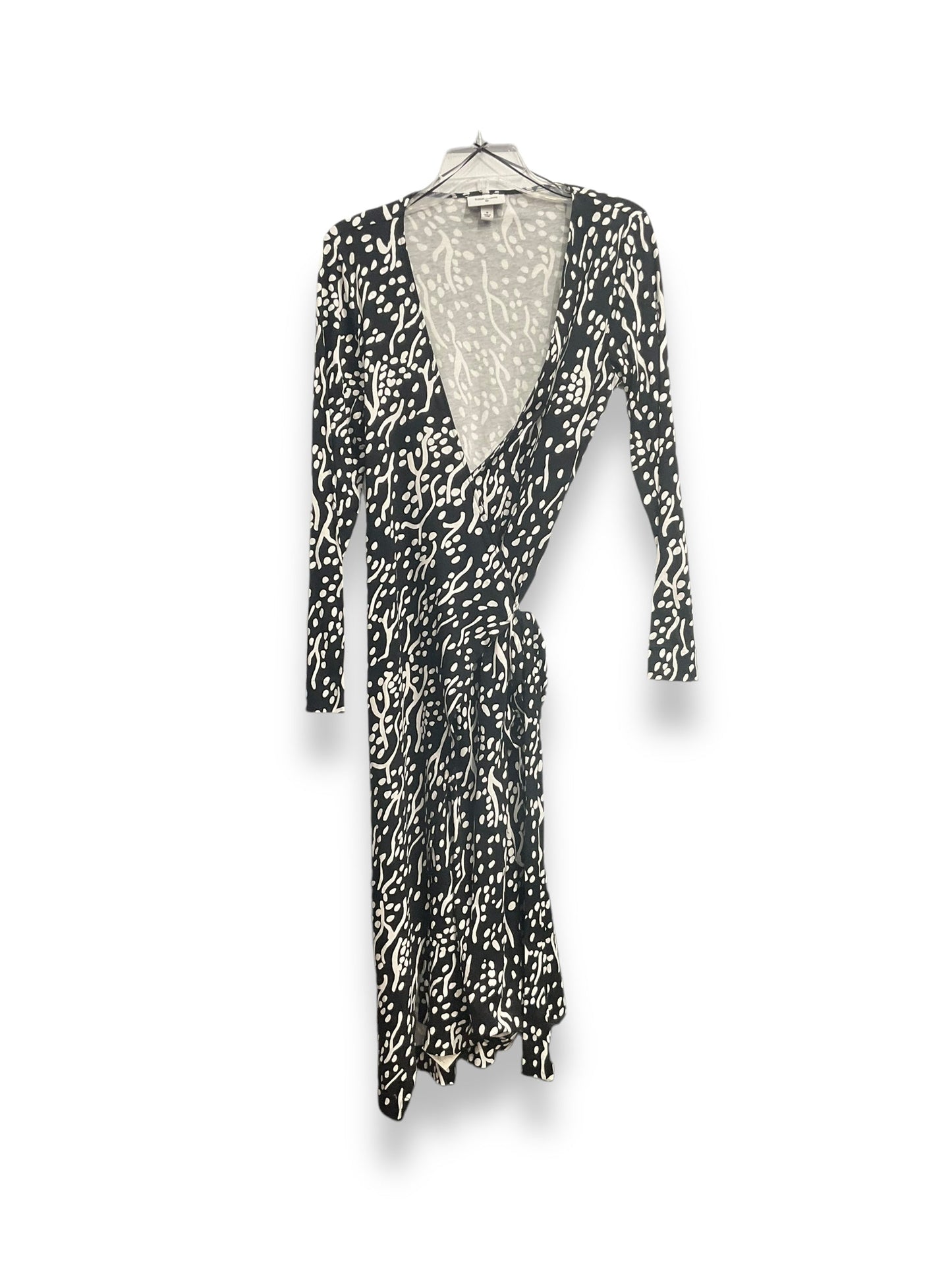 Dress Designer By Diane Von Furstenberg In Black & White, Size: M