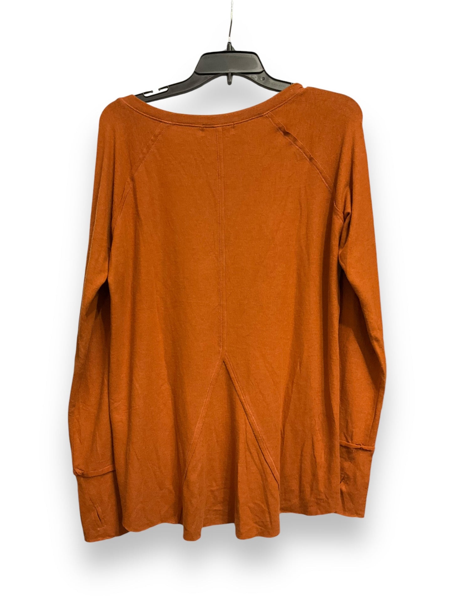 Top Long Sleeve By Michael Stars In Orange, Size: M