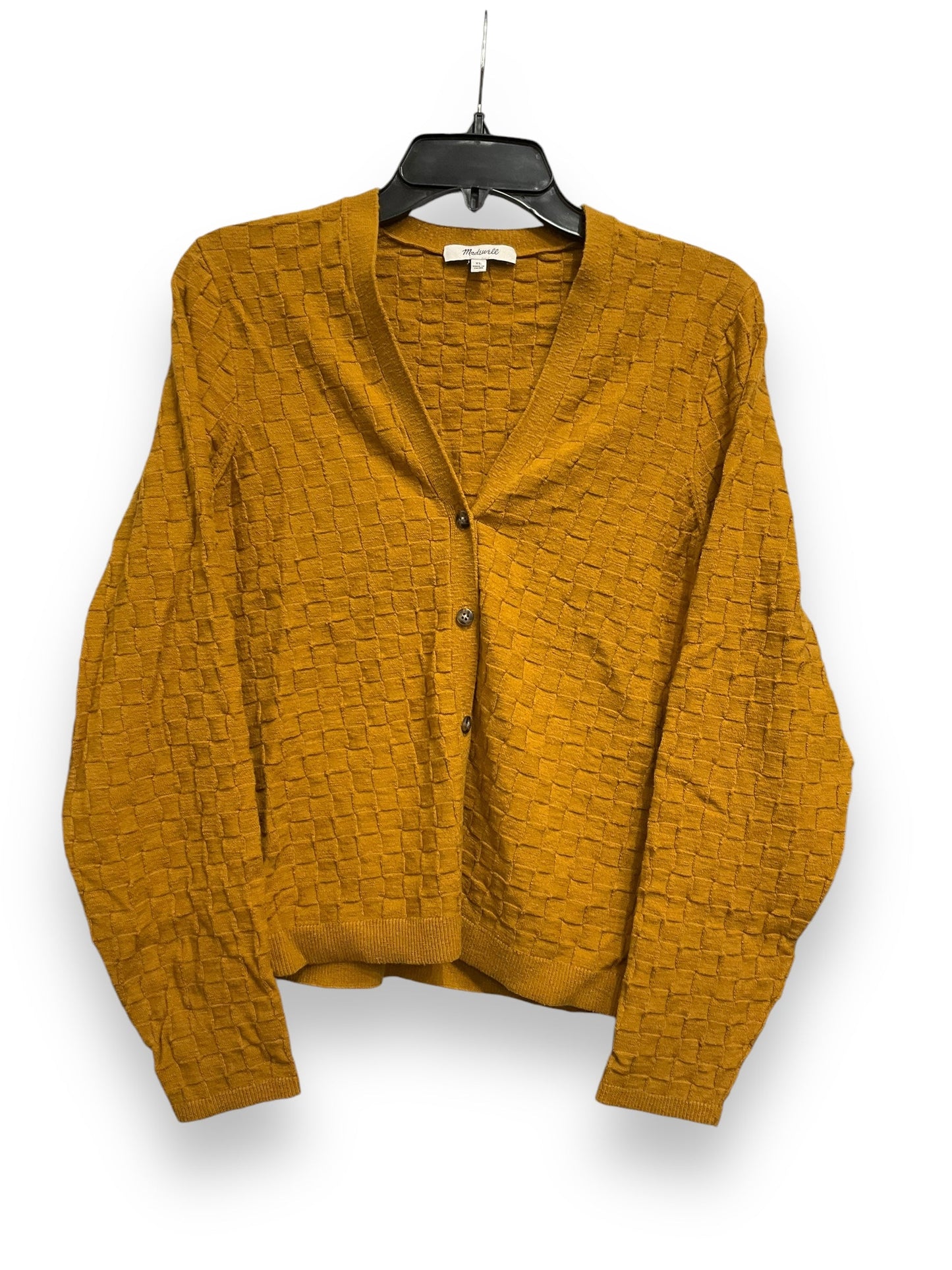 Cardigan By Madewell In Yellow, Size: Xl