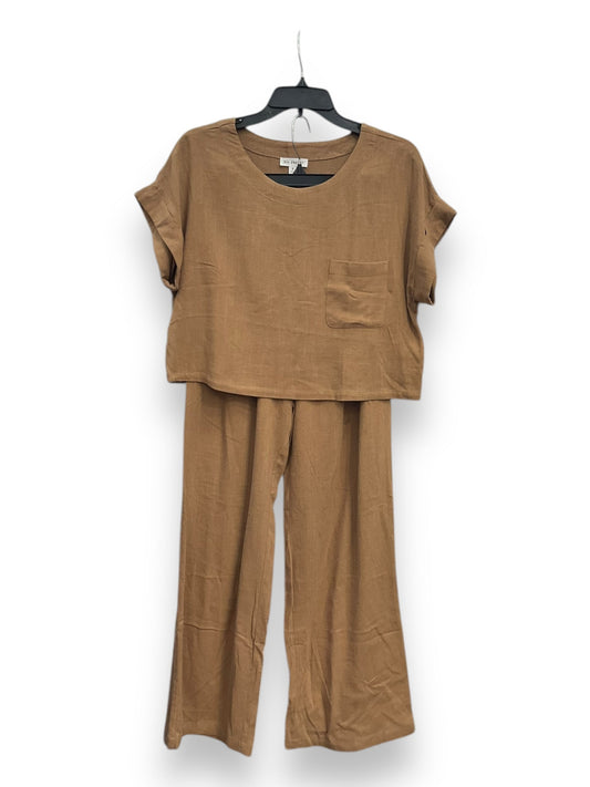 Pants Set 2pc By Blu Pepper In Brown, Size: S