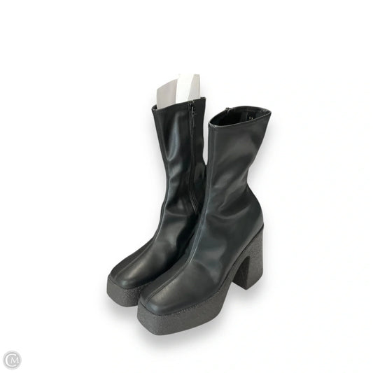 Boots Luxury Designer By Stella Mccartney In Black, Size: 9