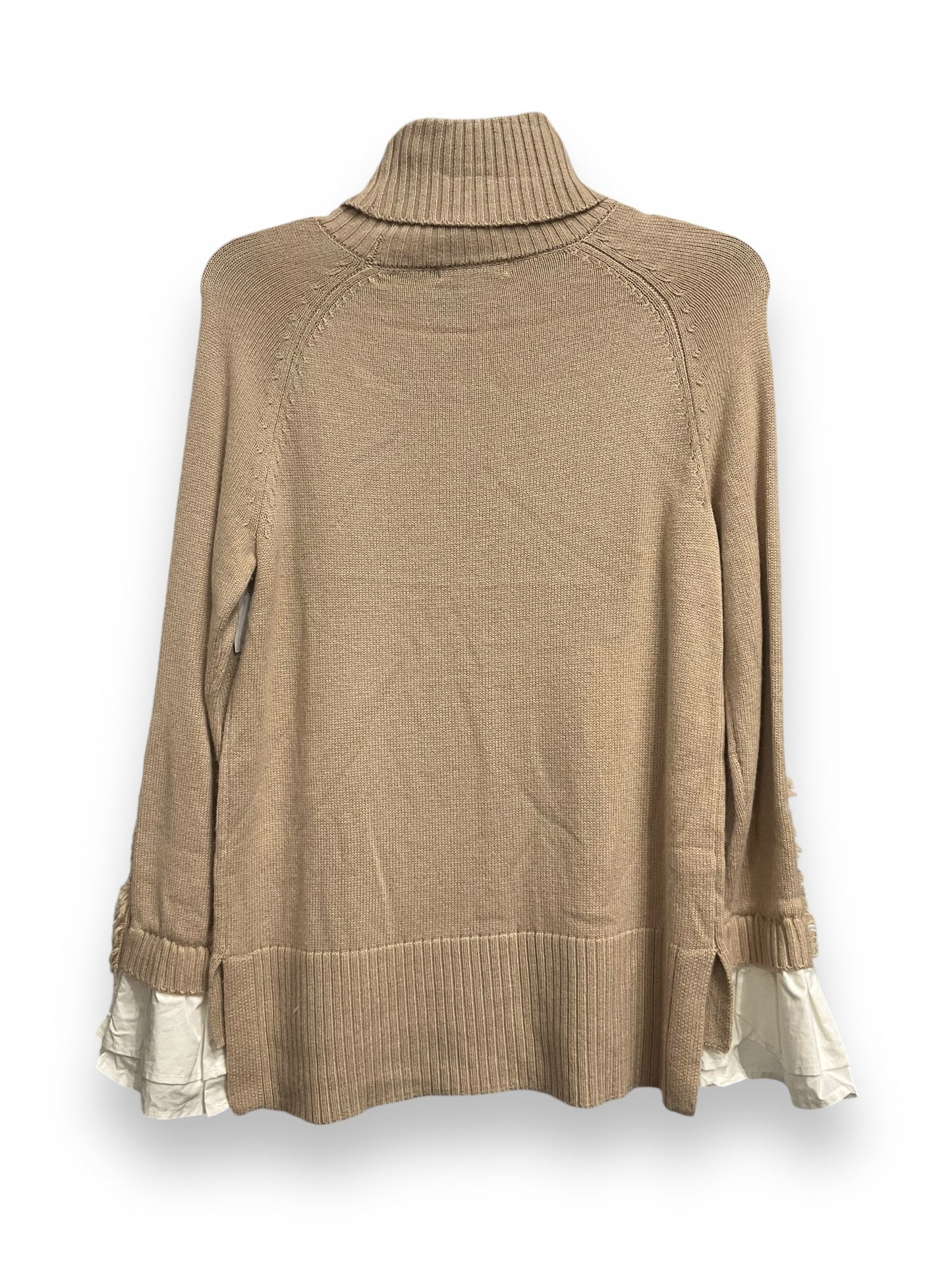 Top Long Sleeve By Design History In Cream, Size: S