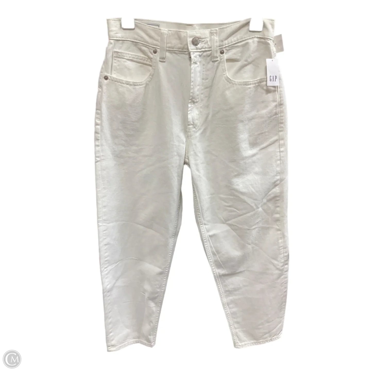 Jeans Boyfriend By Gap In White, Size: 2
