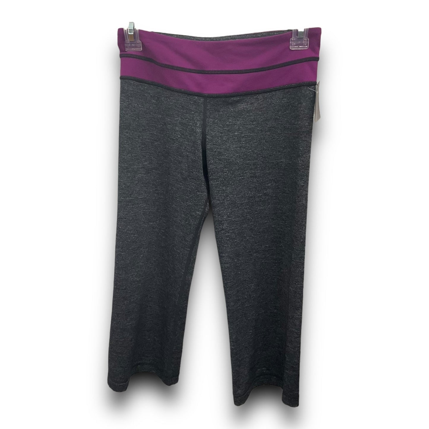 Athletic Capris By Lululemon In Grey, Size: S