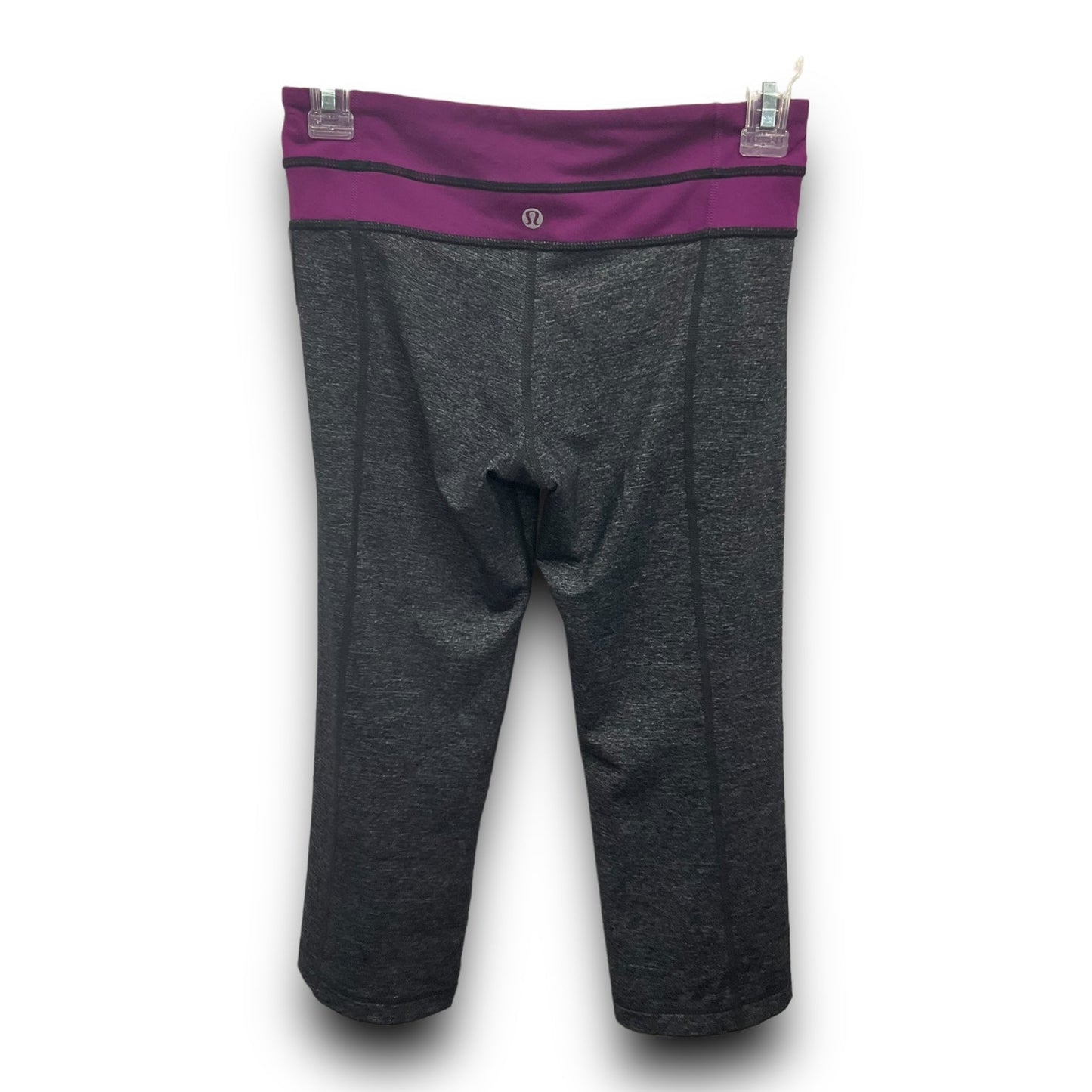 Athletic Capris By Lululemon In Grey, Size: S