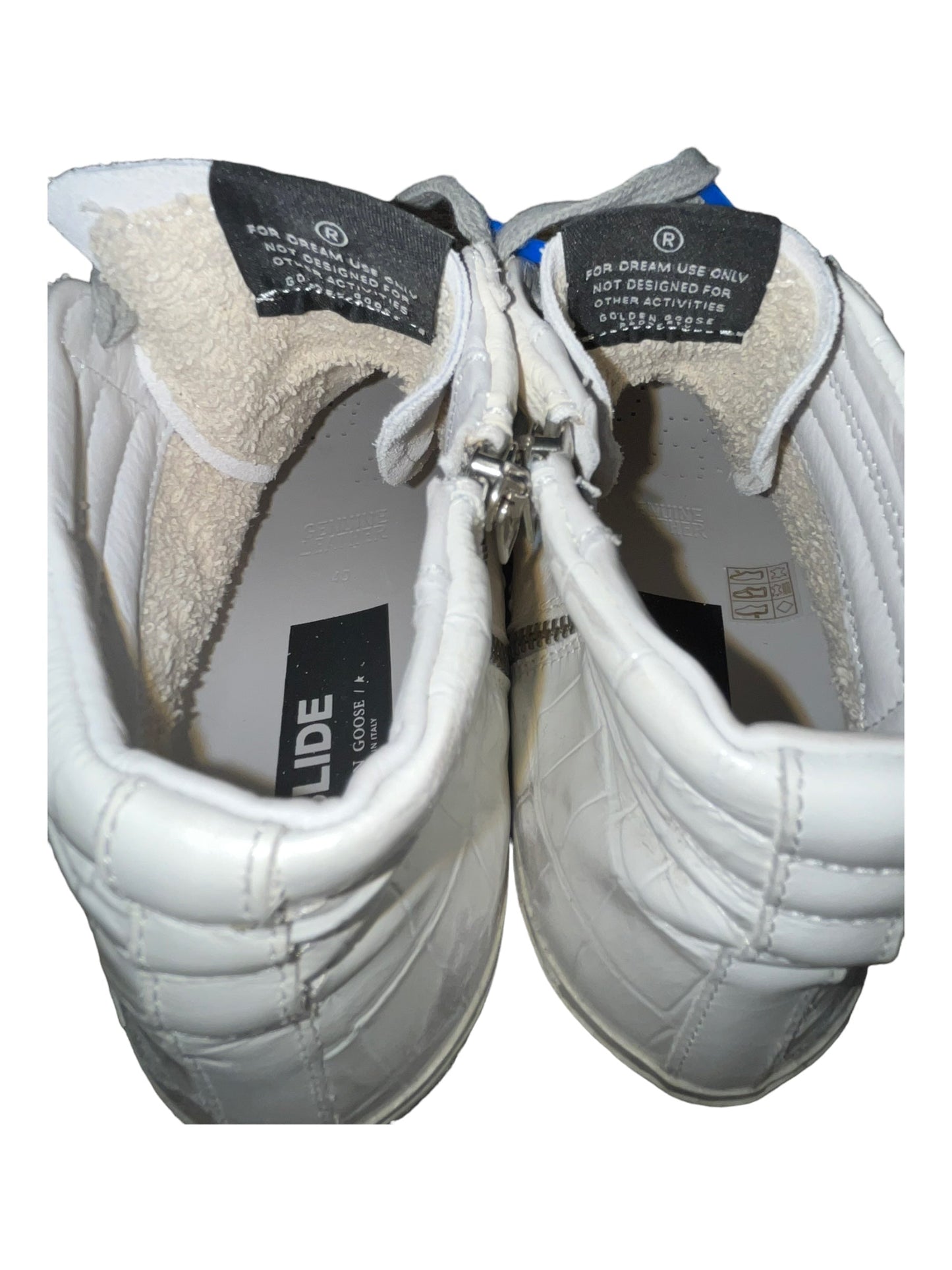 White Shoes Luxury Designer Golden Goose, Size 9.5