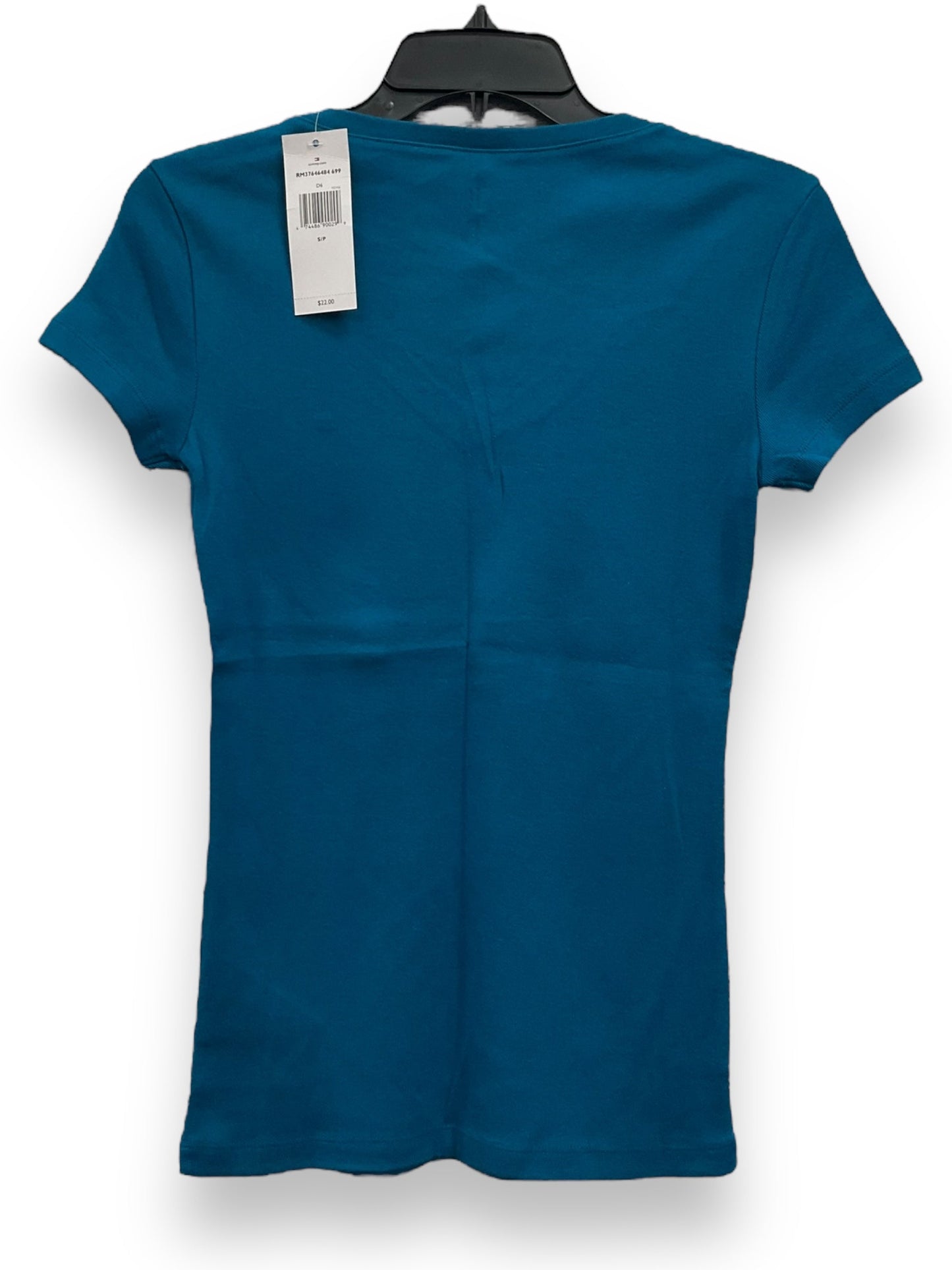 Blue Top Short Sleeve Basic Tommy Hilfiger, Size S