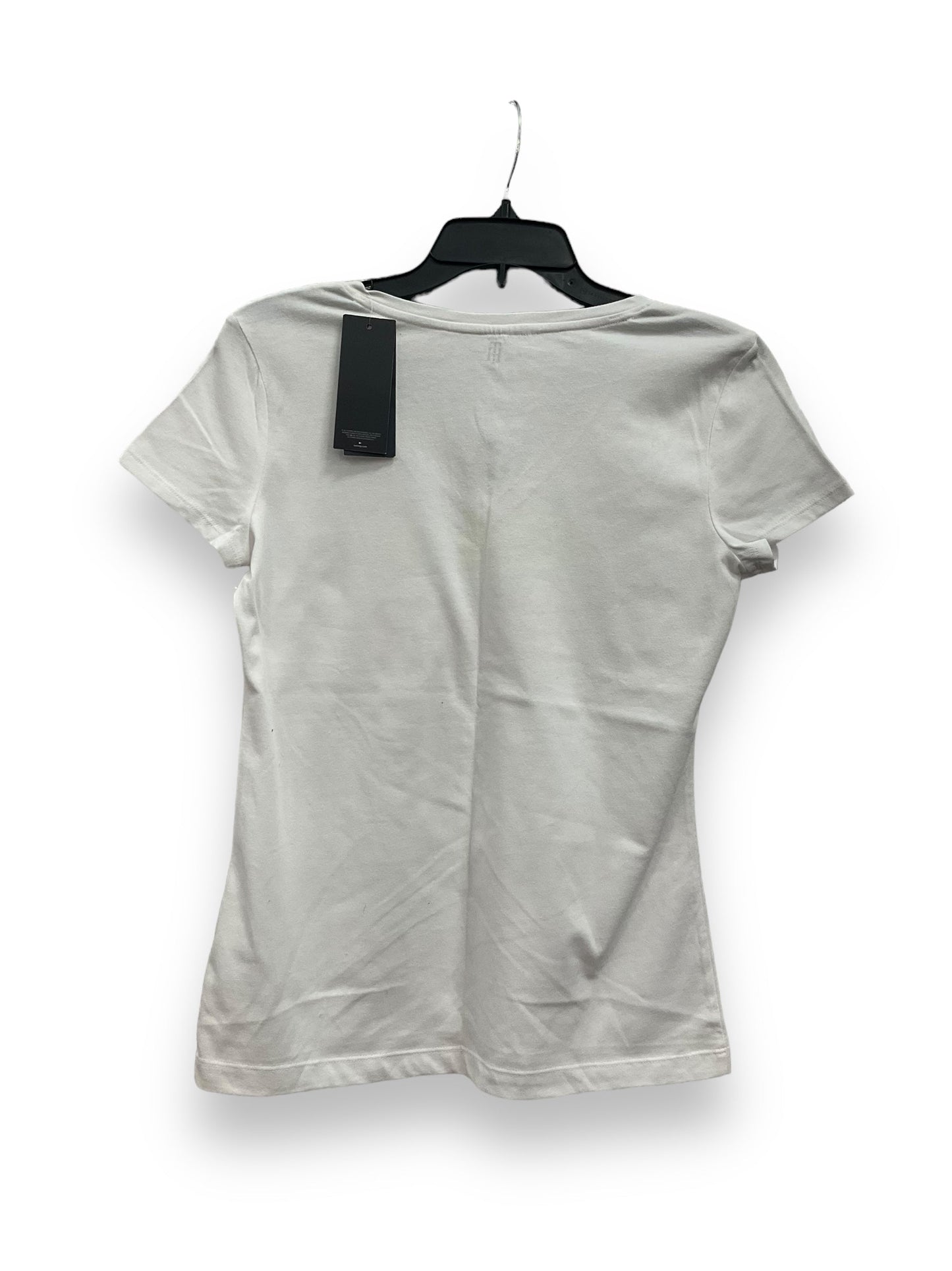 White Top Short Sleeve Basic Tommy Hilfiger, Size S