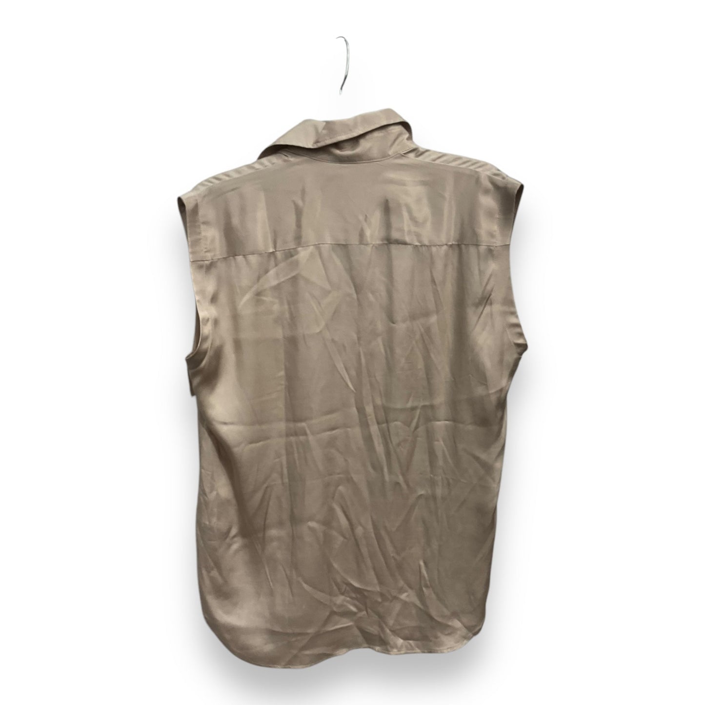 Blouse Sleeveless By H&m In Tan, Size: Xs