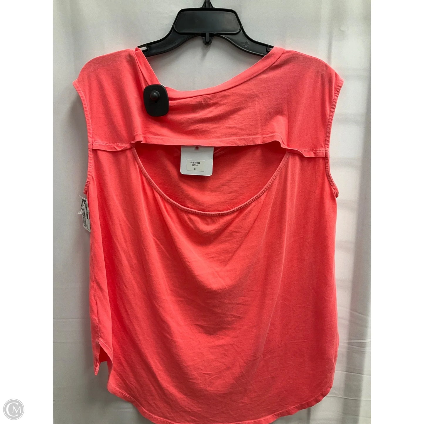 Top Sleeveless Basic By Bobi In Coral, Size: S