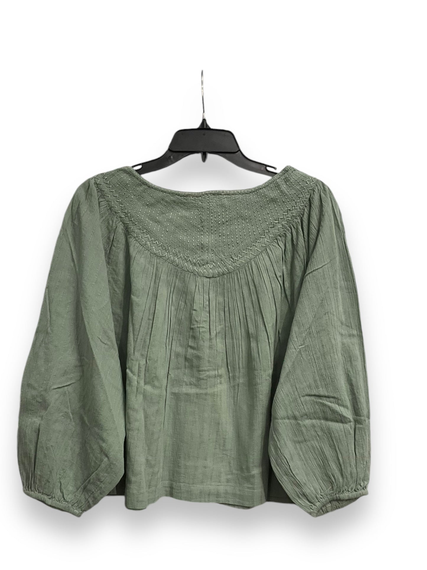 Top Long Sleeve By Lucky Brand In Green, Size: L