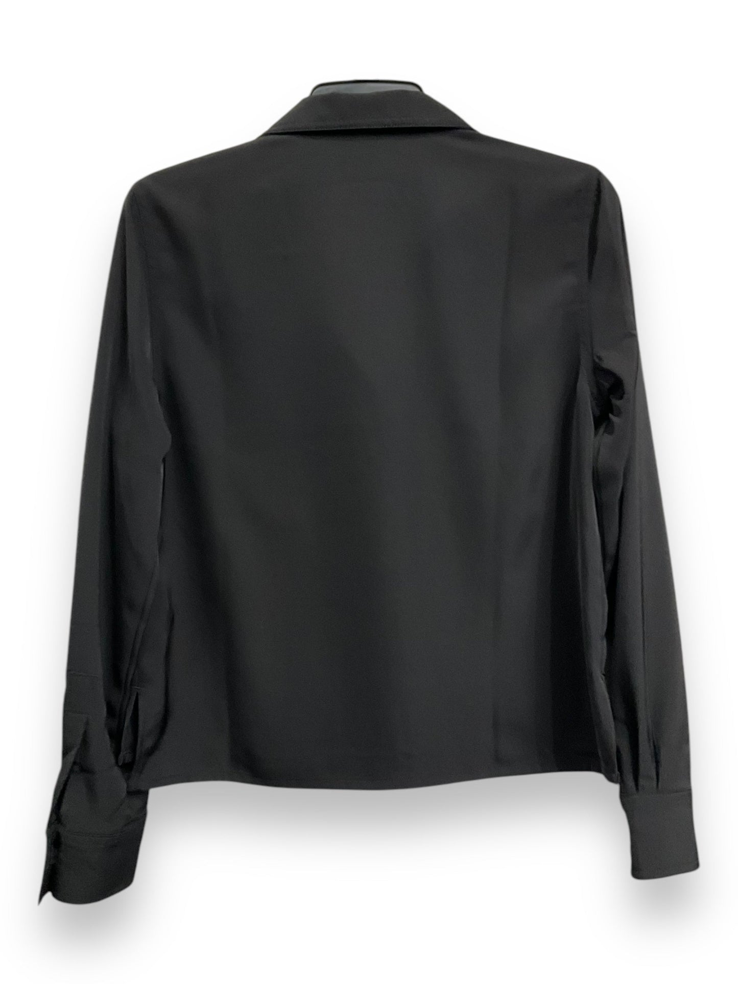 Blouse Long Sleeve By Banana Republic In Black, Size: S