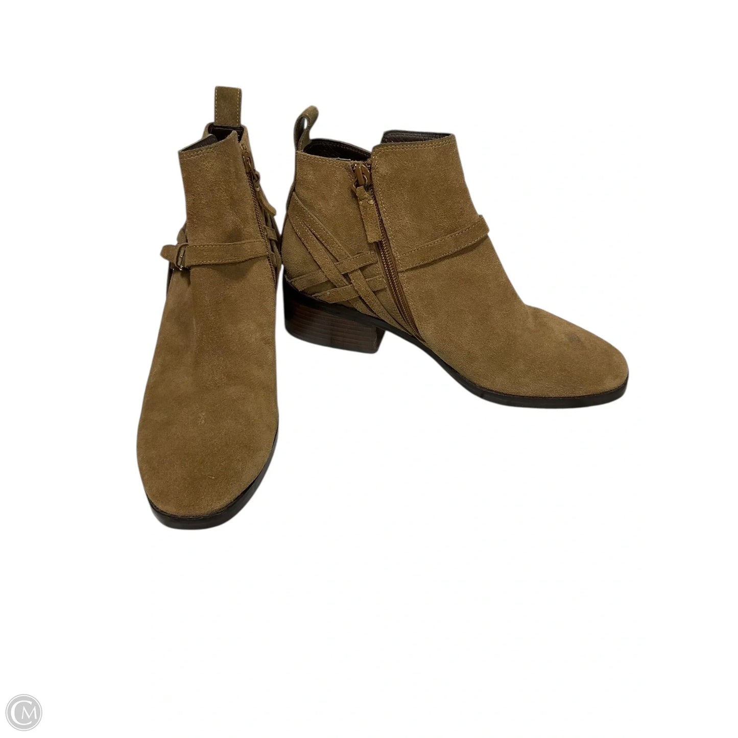 Boots Ankle Heels By Cole-haan In Brown, Size: 8.5