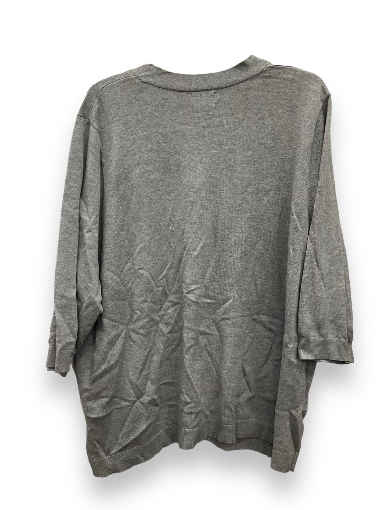 Grey Top Long Sleeve Lands End, Size 3x