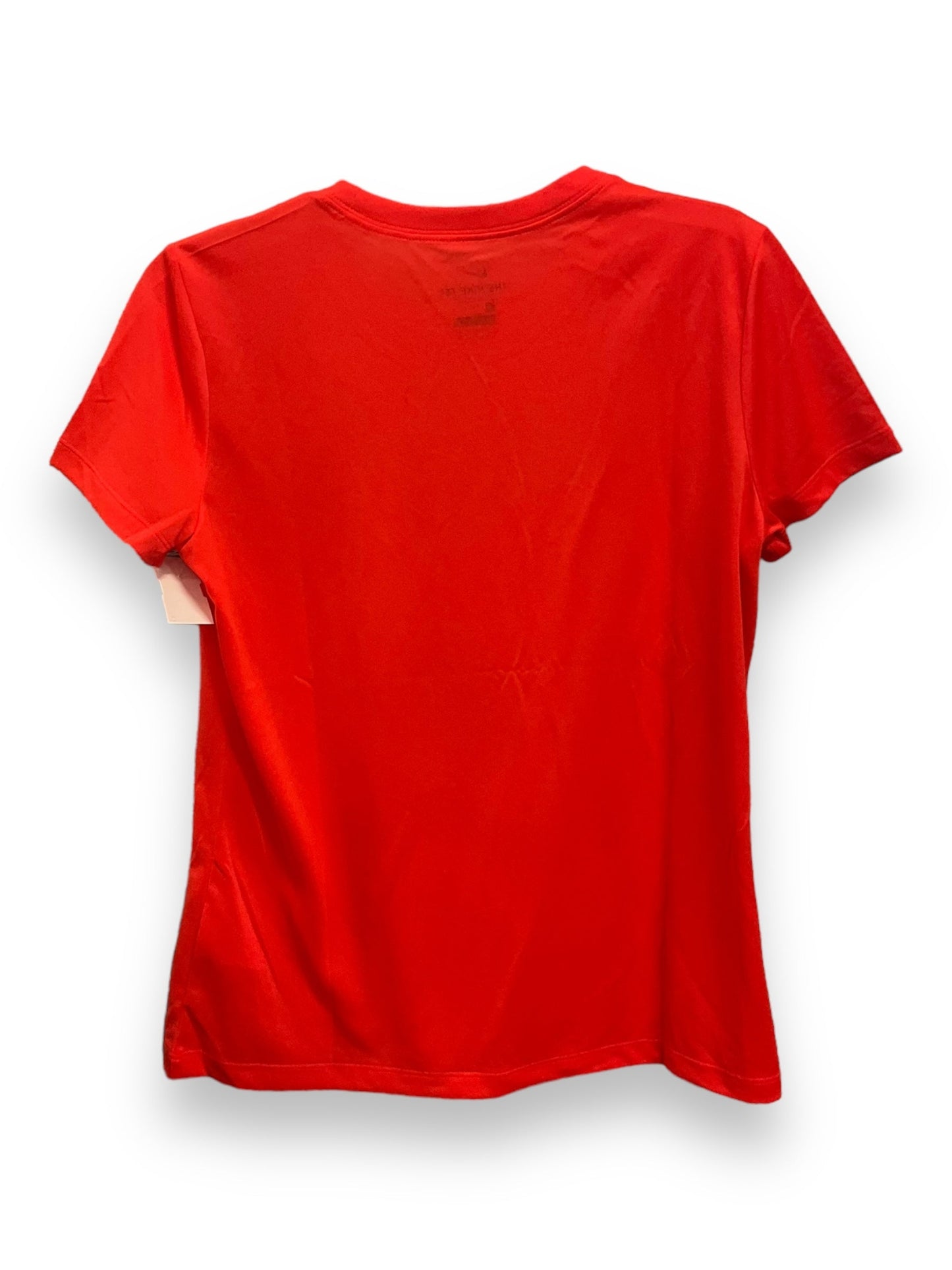 Coral Athletic Top Short Sleeve Nike Apparel, Size M